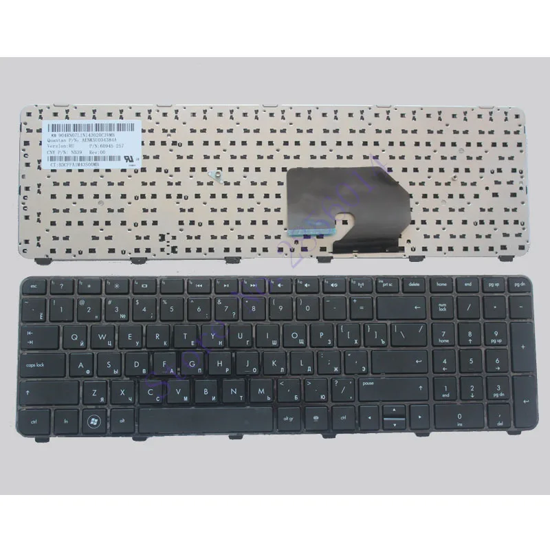 Russian Keyboard for HP Pavilion DV7 6100 DV7 6000 DV7 6200 634016 251