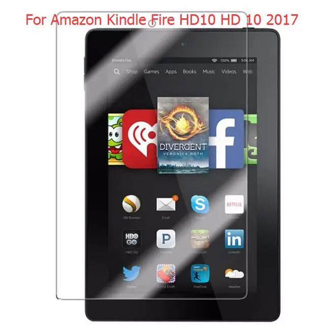 Закаленное стекло для Amazon Kindle HD10 2017 Защитная пленка экрана Fire HD 10 2017|kindle film|protector