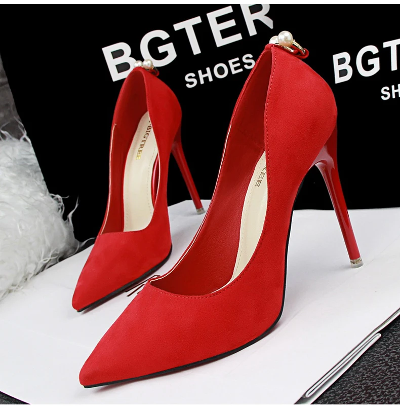 Women's Pumps Shoe Office Lady Thin Heels Women Shoes High Heel Silver Party Luxury Brand Shoes Women 2018 Shoes' Woman Pumps    (1)