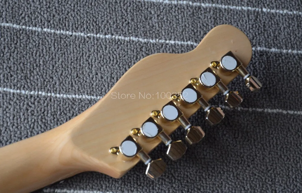 Высококачественная пластина QShelly для электрогитары с золотым вырезом небесно