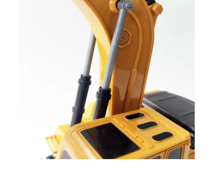 RC Truck Toys 5CH Excavator Alloy 2.4G Backhoes Bulldozer Remote Control Digger Engineering Vehicle Model Electronic Kids Toys