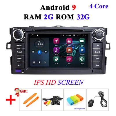 Ips DSP 8 ядерный 4G 64G 2 Din Android 9 Автомобильный мультимедийный dvd-плеер gps для TOYOTA COROLLA 2012 2013 AURIS Altis автомобильный Радио wifi obd2 - Цвет: 2G 32G IPS