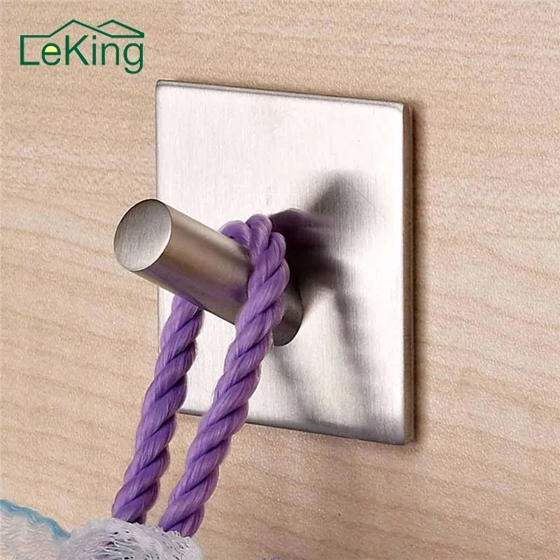 

LeKing Stainless Stell Bathroom Hook wall rack Clothes Hanger storage rack holders Home Kitchen Bathroom Accessories