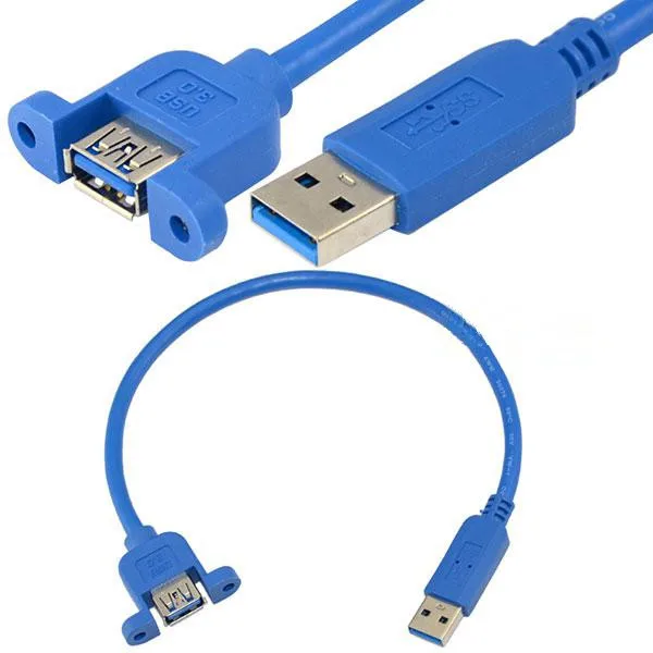 50 сантиметровый Удлинительный кабель с угловым штекером USB 3 0 A типа мама для