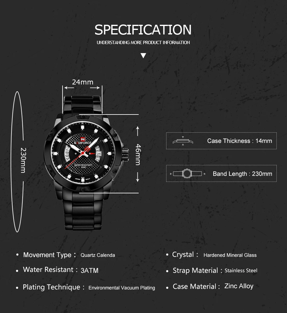 Мужские часы Топ люксовый бренд NAVIFORCE мужские полностью стальные часы кварцевые часы Аналоговые водонепроницаемые спортивные армейские военные наручные часы