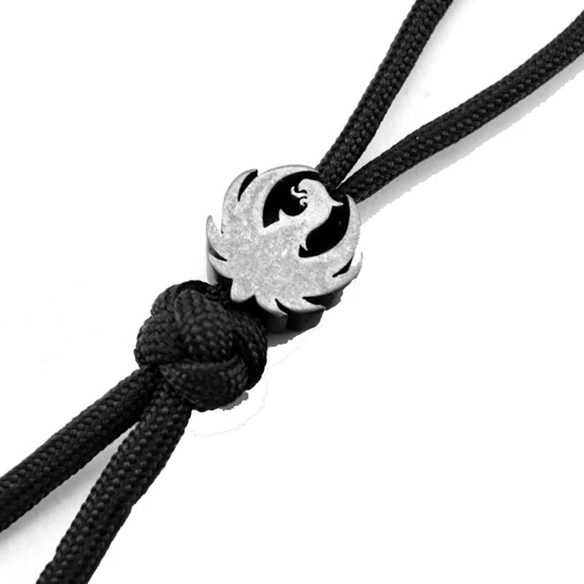 

New Knife DIY Knife Brass Lanyard Pendant --Phoenix Bead (CNC Crafts ) 0.216" inner diameter (TC4)