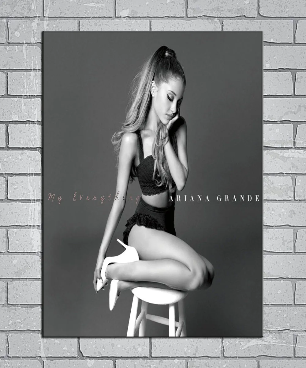 Us 275 8 Offn1549 My Everything Ariana Grande Music Album Cover Light Canvas Custom Poster Wall Decor 20x30 27x40 Inch In Wall Stickers From Home