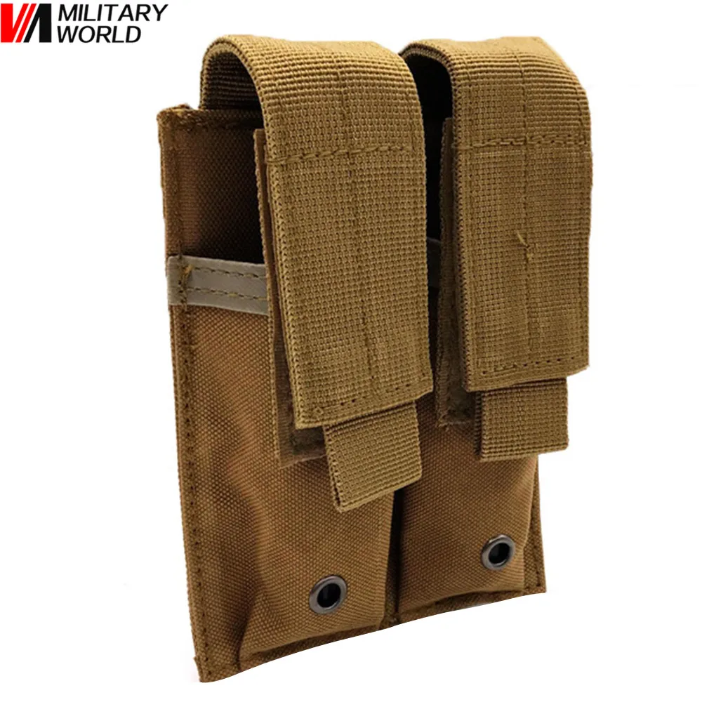 

600D Tactical Molle Magazine Pouch Double Clip Pocket Waterproof Multi-Function Vest Accessory Hanging Bag for Outdoor Hunting