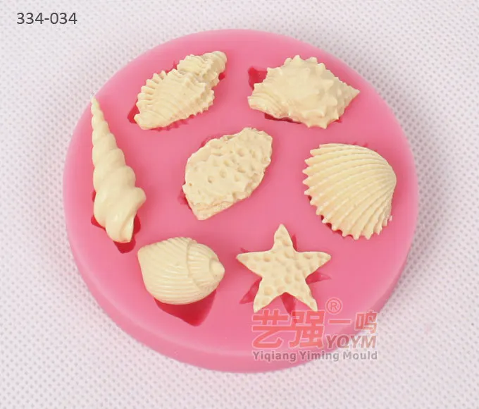 

2015 YQYM New arrival free shipping beach cake decorating,shell silicone mold,silicone cake mold starfish