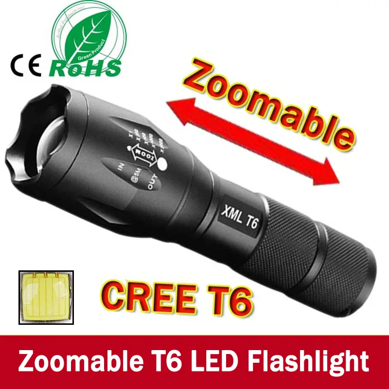 Camping Outdoor Hiking E17 XM-L  Waterproof Torch 500 Lumen LED Flashlight