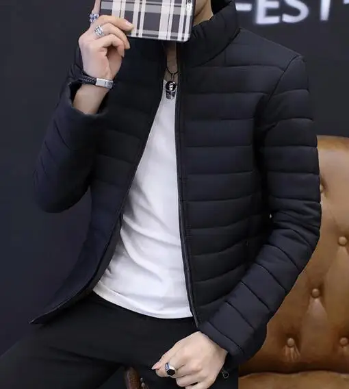 2019 Thick adolescent men's winter trend cotton jacket short clothes 2019 Thick adolescent men's winter trend cotton jacket short clothes