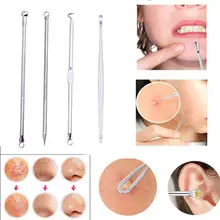 OutTop Женская Кисть для макияжа 4 шт. Нержавеющее пятно от акне для удаления прыщей экстрактор инструмент для борьбы с комедонами August6