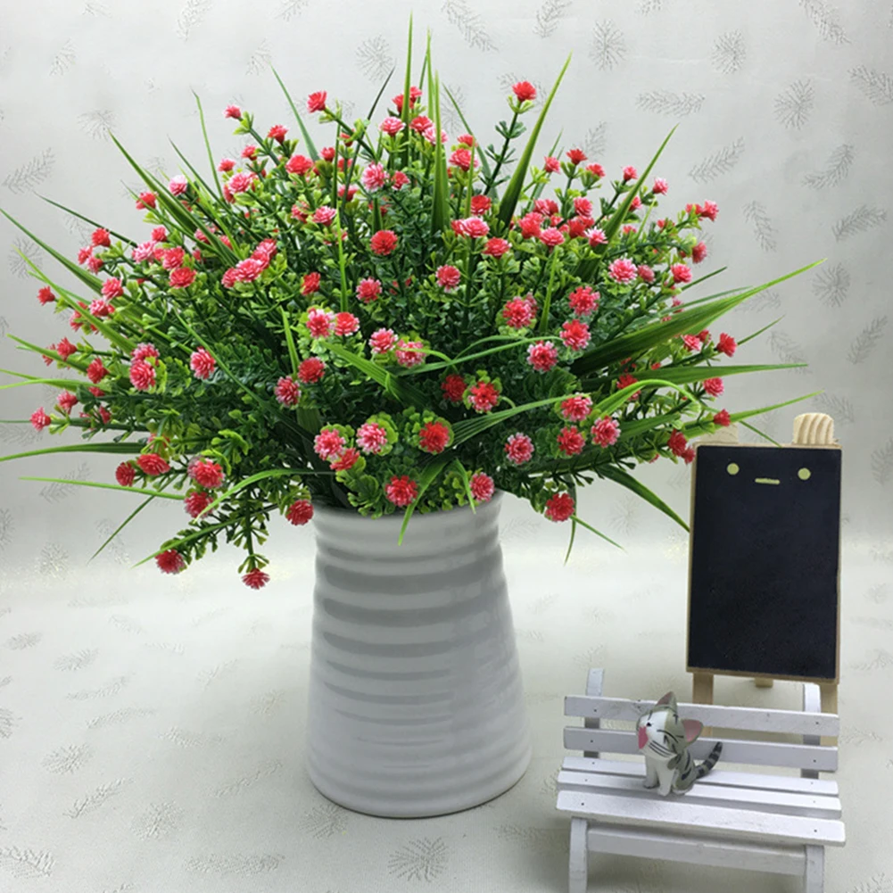 

Artificial Flowers Fake Water Plants Bouquet Fake Plants Babysbreath Wedding Bridle Outdoor Home Office Christmas Decor