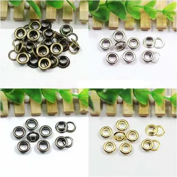

New Remachadora De Ojales inner dia 4mm&5mm&6mm Eyelets For Apparel And Scrapbook Color Metal For Garment Eyelet For Bag1000sets