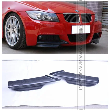 E90 M TECH углеродного волокна авто передний бампер сплиттеры спойлер фартук губы