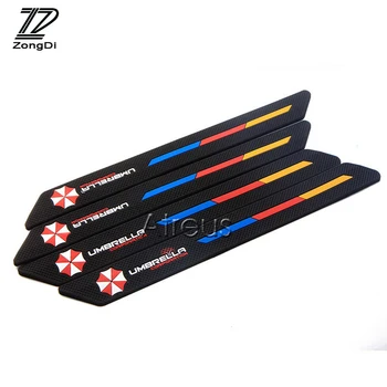 

ZD 2X Car styling Crash Anti-collision Strip Bumper Stickers For VW polo passat b5 b6 Mazda 3 6 cx-5 Toyota corolla Ford focus 2