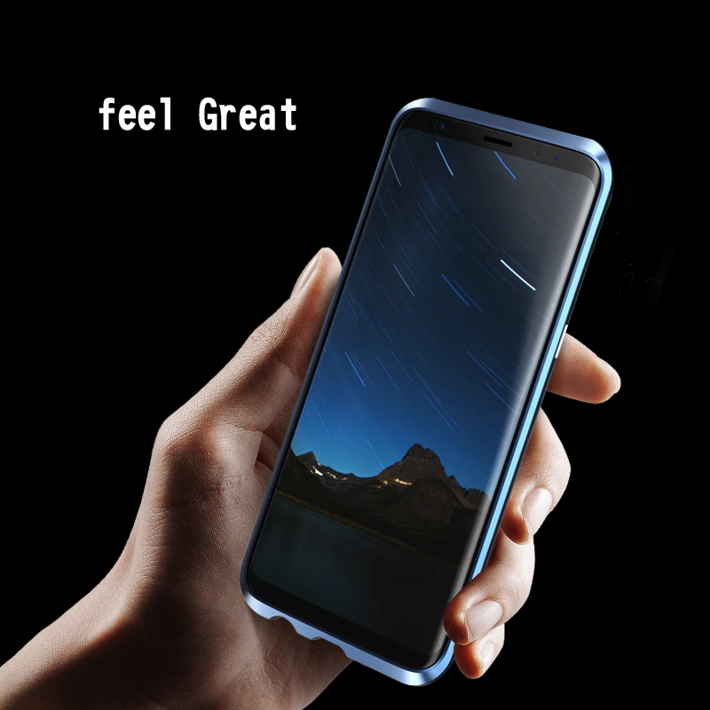 Для samsung Galaxy S8 чехол плюс металлический бампер для s тонкий алюминиевый каркас s8
