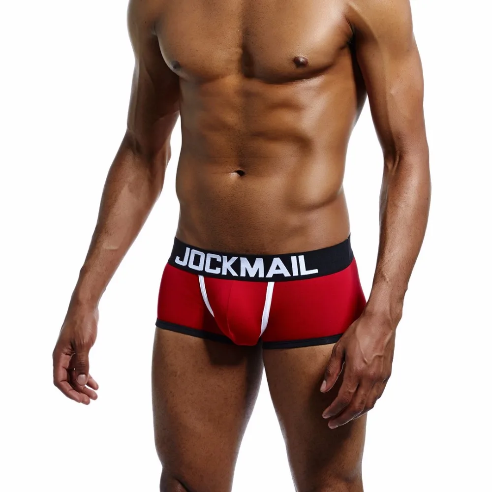 JOCKMAIL, фирменное Мужское нижнее белье с открытой спиной, cueca, боксеры, сексуальные трусики без нижней части, мужские боксеры, шорты, хлопок, открытая спина, Гей Нижнее белье