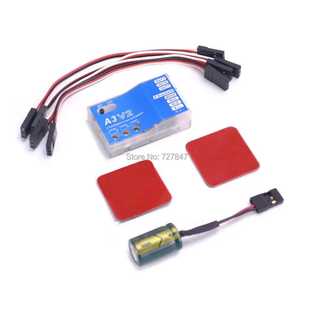 

High Quality A3 V2 Aeroplane Flight Controller Stabilizer for RC Multicopter Airplane Fixed-wing Fixed wing Copter