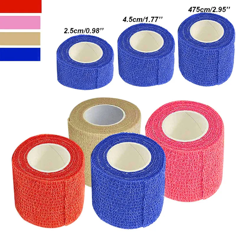 

New New Self Adhesive Ankle Finger Muscles Care Elastic Medical Bandage Gauze Tape Sports Wrist Support LMH66