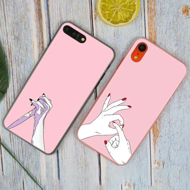 Модный прозрачный жесткий чехол для телефона Best Friend Shopping girl iPhone X XS Max XR 8 7 6 6s Plus 5 SE