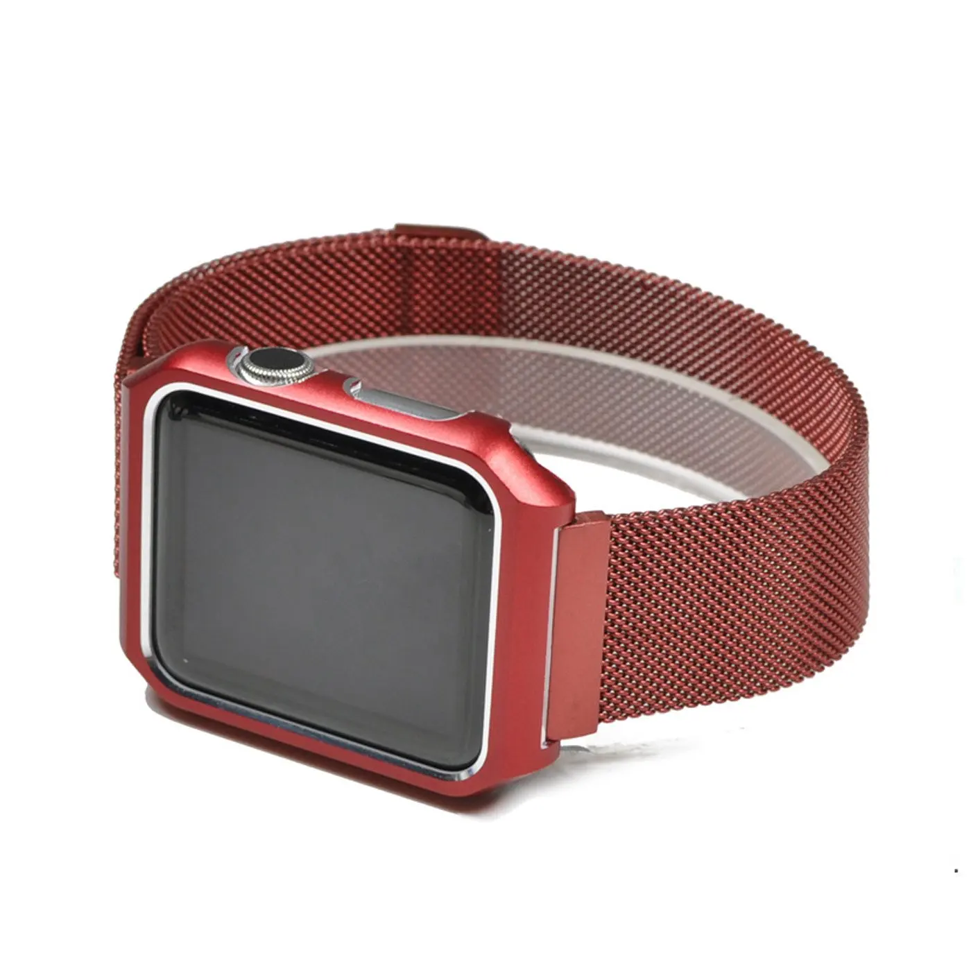 Подходит для Apple Watch 4 ремешок 44 мм, сетчатая Миланская петля, чехол из нержавеющей стали, ремешок iWatch с магнитной застежкой
