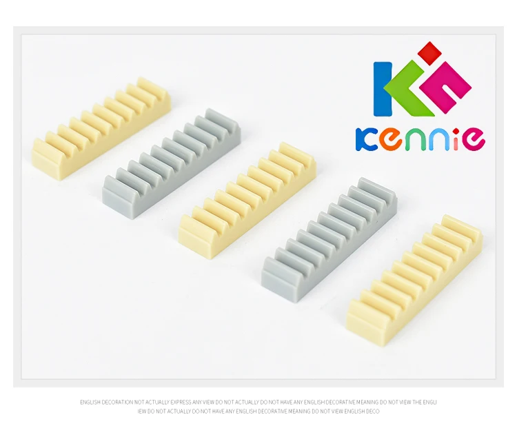 

100pcs/lot Kennie Building Blocks Bulk Technic Parts Technic 10 tooth rack Technic Connector Compatible With 1x4 rack NO.3743