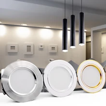 Светодиодный потолочный светильник 5 Вт 9 Вт 12 Вт 15 Вт 18 Вт светодиодный круглый встраиваемый потолочный светильник переменного тока 220 в 230 в 240 В тип лампы для спальни