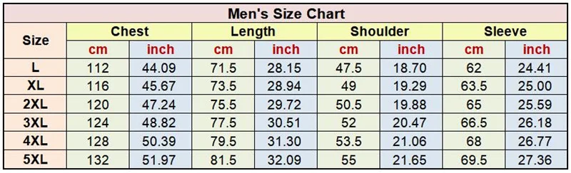 DR men size