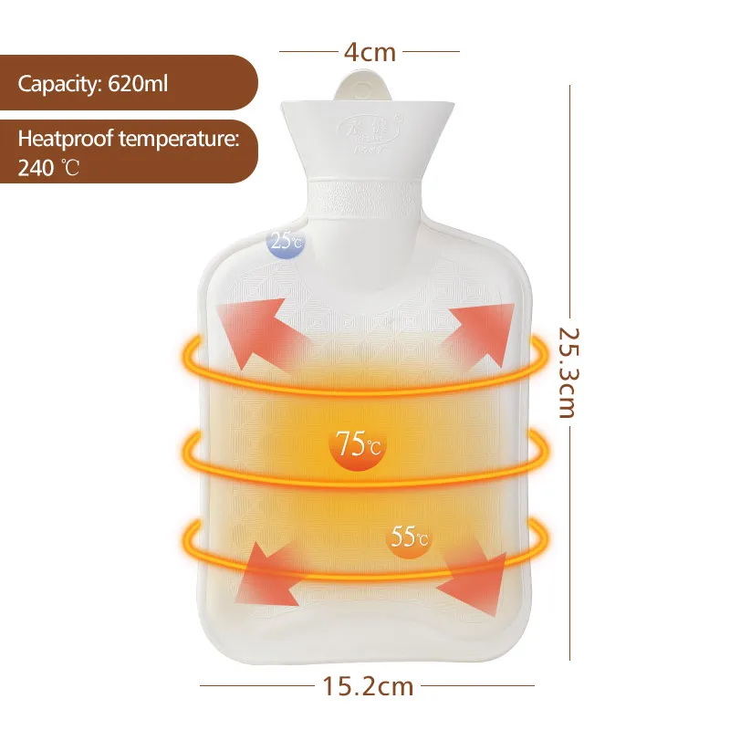 Резиновая сумка для горячей воды, грелка для рук, согревающая бутылка для ног, теплая термо для гумовины, плюшевая ткань, зимнее согревание, милый подарок B-Rwo