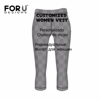 

FORUDESIGNS Customized Sexy Yoga Pants Women's Tights Athletic Trousers Female Mid Waist Stretched Running Fitness Workout Pants