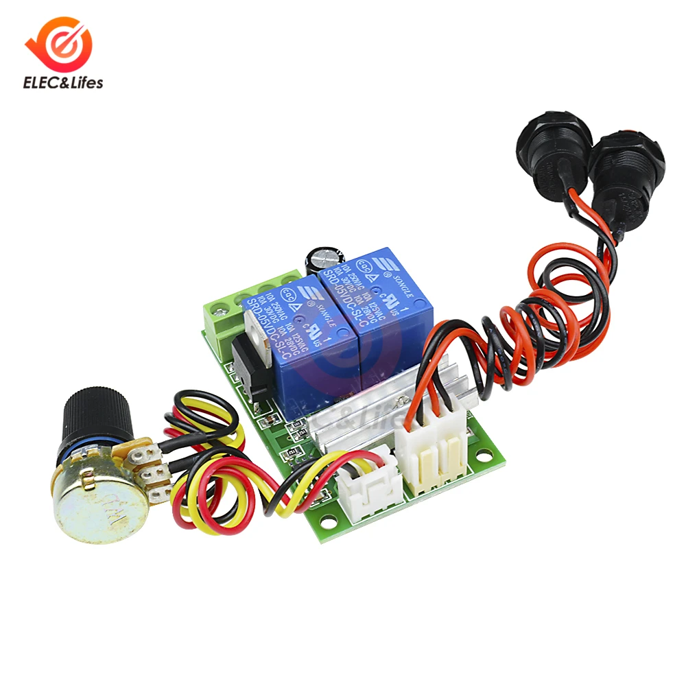 

3A PWM Adjustable Reversible DC Motor Speed controller Module Continuous current output Relay Module motor speed Regulator 12V