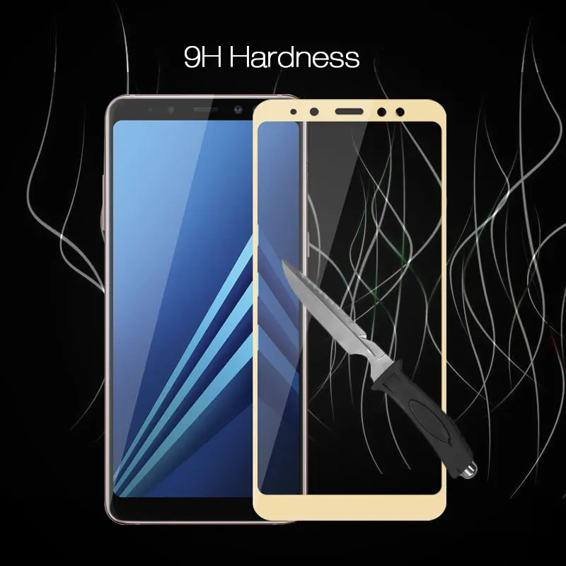 

Screen Protector For Samsung Galaxy A8 2018 Tempered Glass For Samsung A8 2018 Full Cover Phone Film Galaxy A8 2018 A830 5.6"