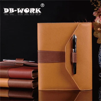 

2019 Fashion Business Notebook Thirty percent splicing loose-leaf leather notebooks A5 Size
