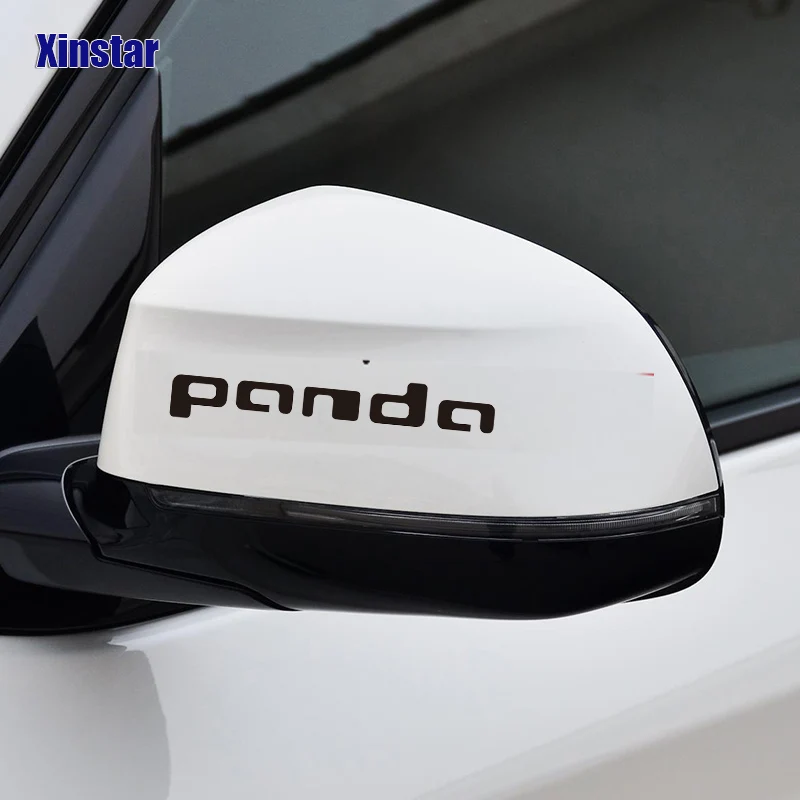 

2pcs Decal Sticker car rearview mirrow sticker for fiat panda
