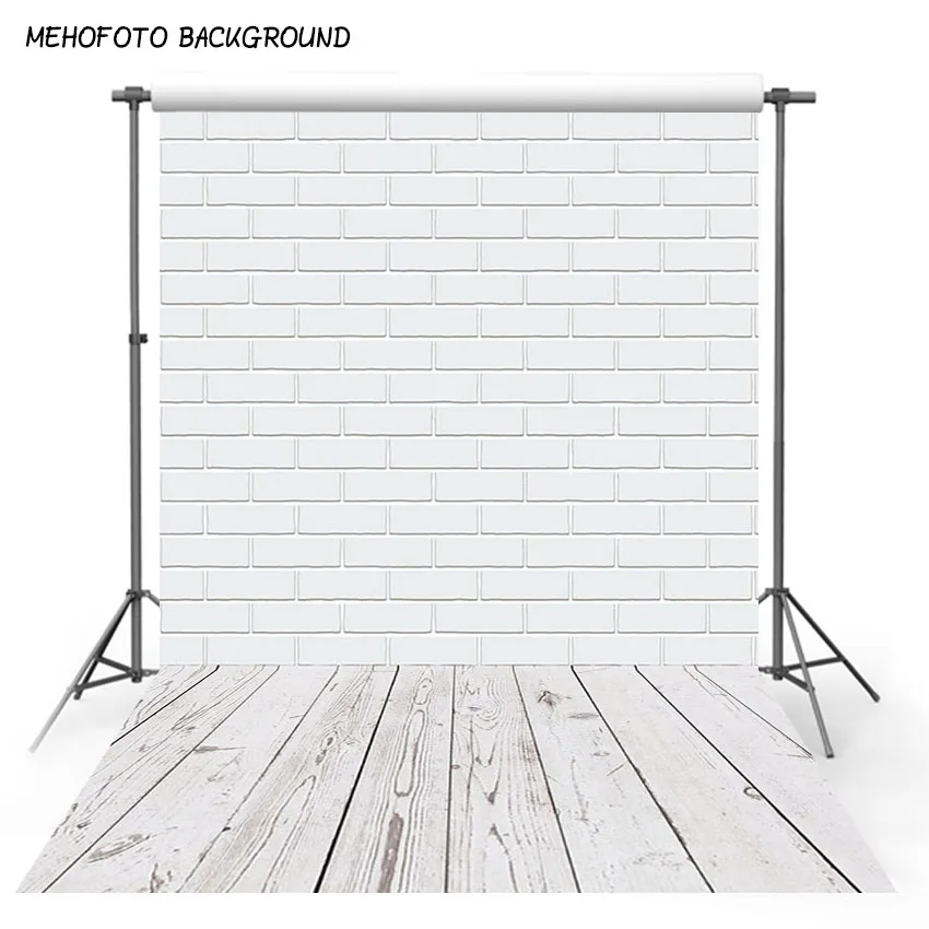 Фон для фотосъемки с изображением белого кирпичной стены детской питомцы торта |