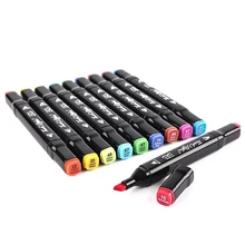 Художественные маркеры ручки для рисования с двойной головкой маркеры эскиз набор 30/40/60/80 цветов акварельные кисти ручки вкладыши для рисования