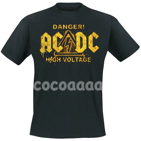 Винтажный панк стиль ACDC рок Бренд Мужские и женские рубашки мужские майки фитнес тяжелый рок тяжелый металл хлопок скейтборд