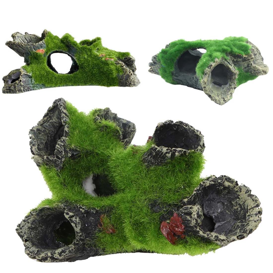 Fish Tank Accessories Aquarium Decoration Resin Fish Tree View House