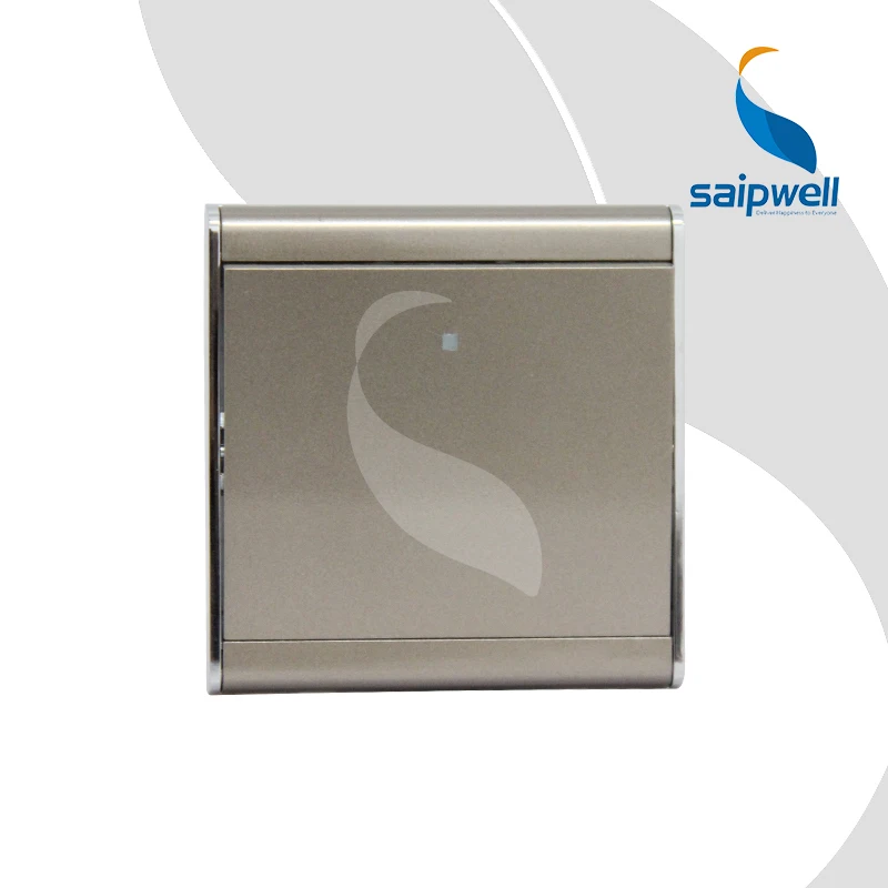 250V 10A роскошный дизайн настенный Электрический выключатель/алюминиевая панель