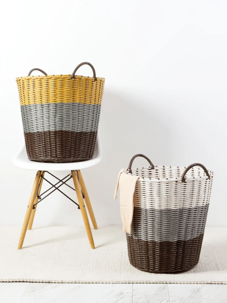 

Dirty Clothes Storage Basket Laundry Basket Plastic Hamper Bathroom Home Storage Toy Storage Box Household Organizers