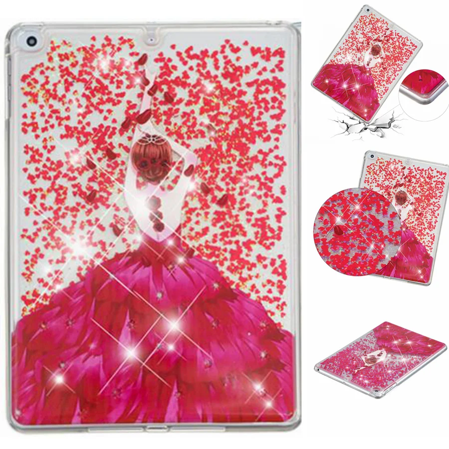 Misolocat для Apple iPad Air 2 чехол Обложка планшета сыпучий песок с блестками Bling Capa Funda Coque