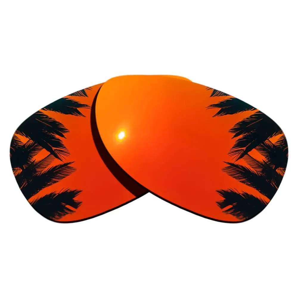 Orange Red Поляризованные зеркальные линзы для замены-оправа для окантовки - Цвет линз: Orange Red