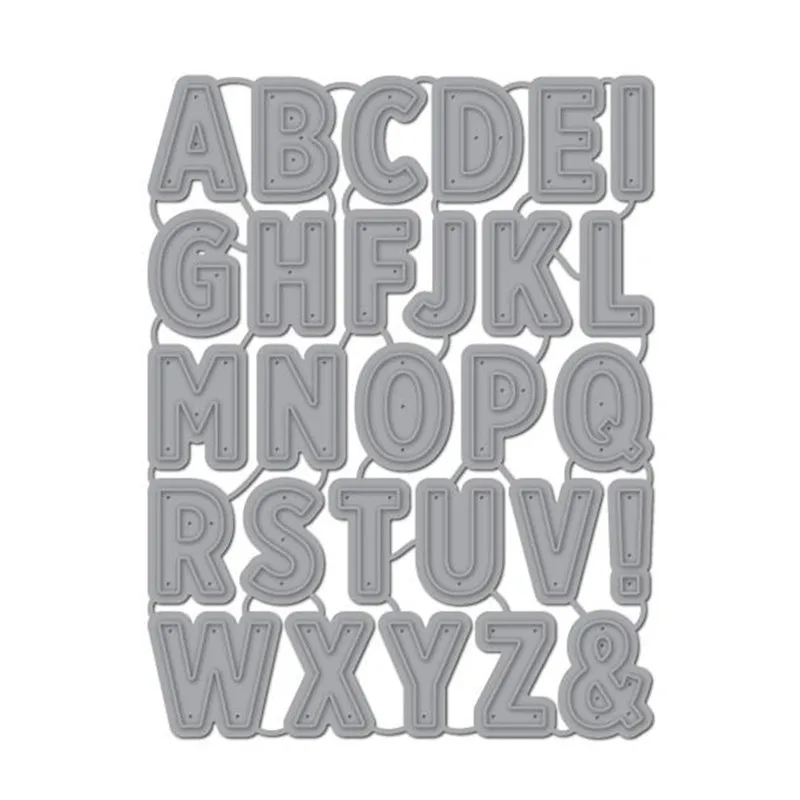 

GJCrafts 26 Alphabet Dies Letter Metal Cutting Dies Scrapbooking for Card Making Embossing Paper Cuts Craft New Dies for 2019