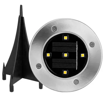 

Hot sale 5 LED Solar Powered Outdoor Garden Path Lighting Yard Lawn Road Spot Light Lamp
