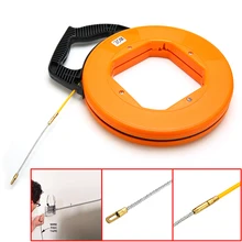 Portable 30 Meter Fiberglass Fish Tape Fishing Tool Reel Puller Conduit Duct Rodder Pulling Wire Cable Portable 30 Meter Fiberglass Fish Tape Fishing Tool Reel Puller Conduit Duct Rodder Pulling Wire Cable