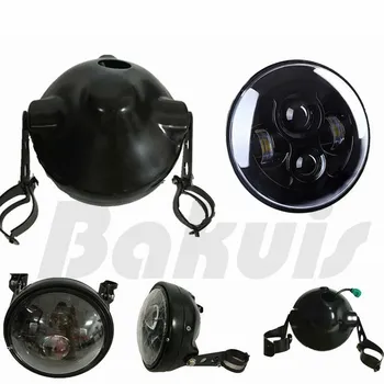 

Free shipping Motorcycle accessories 7" 7 Inch headlights moto Housing bucket for Harley motorcycle