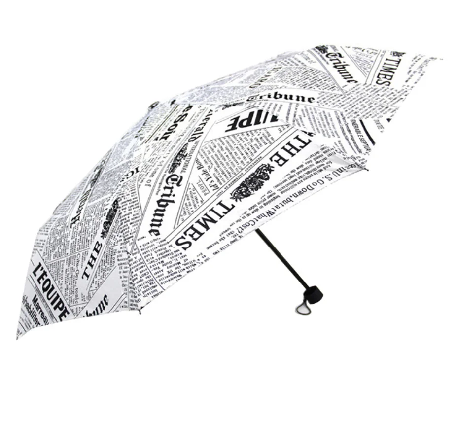 

The Sun Rain Parasols Umbrella Novelty Items Pencil White color Newspaper Umbrellas
