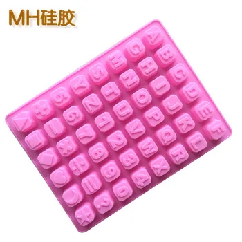 

by dhl 200pcs high quality Silicone Digit/number Cake mold 48 Holes Chocolate Mould Handmade Soap Mold DIY Bakewaere Tool