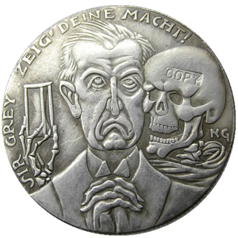 

GERMANY 1915,Awakening of Egypt Silver Plated Copy Coins